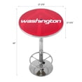 thumbnail image 3 of Washington Wizards Fade Bar Table with Adjustable Footrest and Acrylic Top, 3 of 5
