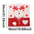 thumbnail image 3 of Mouliraty Christmas Decorations New Fabric Three-dimensional Doll Chair Cover Santa Claus Table And Chair Cover Stool Cover Chair Back Cover, 3 of 3