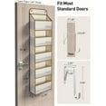 thumbnail image 5 of Yecaye 5-Shelf Over-the-Door Hanging Organizer, Beige, 1 Pack, 5 of 9