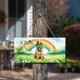 thumbnail image 3 of Happy St. Patrick’s Day Mastiff with Green Hat Shamrocks Rainbow Landscape Wood Sign Mastiffs Dog Lover Gifts Idea Hanging Wall Home Decor - 03007, 3 of 5