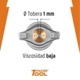 thumbnail image 4 of Pistola para pintar gravedad Truper LVMP vaso aluminio boquilla 1.0mm, 4 of 6