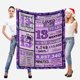 thumbnail image 4 of LHSHID Personalzied Blanket 13th Birthday Gifts for Sister Friend Best Birthday Blanket for 13th Year Old Daughter Granddaughter Happy 13th Birthday Gift Ideas Decorations 60"x80", 4 of 4