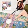 thumbnail image 6 of Yayeee Faucet Mat for Kitchen Sink 14.7" Diatomite Long Splash Guard Pad, Pink Seaside Boat, 6 of 7