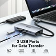 thumbnail image 4 of Selore USB-C Dual Monitor Laptop Docking Station with Multiport USB-C Hub, 4 of 10