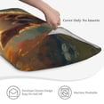 thumbnail image 4 of King Pillow Cases Standard Size - Maple Leaf Meditating Chihuahua Soft Envelope Closure Microfiber Block Print Pillow Cover, Wrinkle Stain Resistant Travel Pillow Covers Standard Size 20x36in, 4 of 7