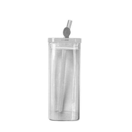 

Kitchen Cups Clearance! Fdelink Glass&Bottle Heat-Resistant Glass Cup with Lid and Straw 1*Glass