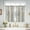 Alice Blue, variant on Vangao Linen Kitchen Curtains Floral Tier Drapes 36 Inch Farmhouse Botanic Cafe Curtains Small Window Drapes Rustic Half Window Treatments for Living Room Bathroom Laundry 2 Panels Black on Beige