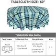 thumbnail image 2 of Round Tablecloth 60 Inch, Modern Plaid Circular Table Cover Reusable Tabletop Covers Polyester Table Cloth for Dining, Party, Buffet, Wedding, 2 of 8