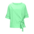 thumbnail image 5 of My Orders Cute Summer Tops for Women Floral Blouses & Button-Down Shirts Petite Yoga Tops Women Built In Bra Crop Tops for Women Trendy Summer My Orders Placed By Me, 5 of 6