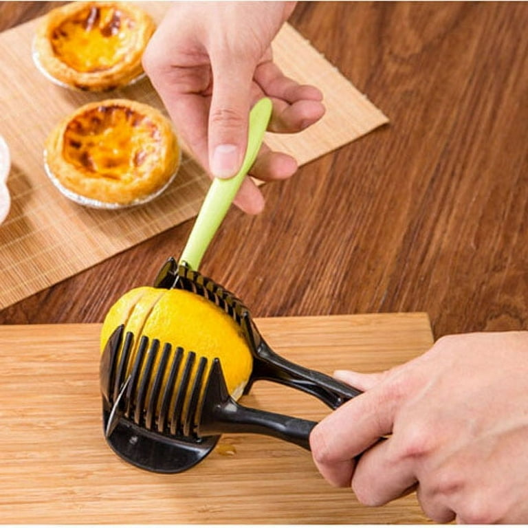 Tomato Lemon Slicer Circular Fruit Onion Slicer Knife Handle Guide