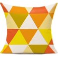 thumbnail image 5 of Yellow Outdoor Throw Pillow Covers 16x16 Set of 4 Colorful Fun Aesthetic Mid Century Modern Home Décor Boho Summer Cushion Cases for Patio Furniture Couch Living Room,Geometric, 5 of 5