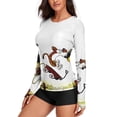 thumbnail image 2 of Calvin And Hobbes Women's Sunscreen Shirt Long Sleeve Workout Tops Crewneck Soft Comfy Tees Casual T-Shirt 2XL, 2 of 7