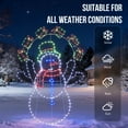 thumbnail image 5 of CZBZ 5FT Fun Juggling Snowman Christmas Yard Decorations, Pre-lit 2D Animated Snowman with 358 LED Multi-Color Lights and Stakes for Xmas Outdoor Holiday Indoor Decor, 5 of 11