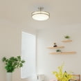 thumbnail image 6 of Lucere 16'' Modern LED Semi Flush Mount Ceiling Light Fixture ,Brushed Nickel Ceiling Light, 4000K Cool White, Dimmable, CETL Listed, Modern Lamps for Living Room, 6 of 14