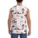 thumbnail image 4 of Balery Dachshund Dog Puppy Camisetas sin mangas para hombre, absorbe la humedad y protege contra el mal olor.-3X-Large, 4 of 7