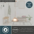 thumbnail image 5 of Da Vinci Brushed Nickel Mini Pendant Ceiling Light White Glass, 5 of 6