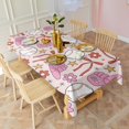thumbnail image 2 of Pink Baseball Fun Pattern Rectangle Tablecloth 60"x102",Waterproof Polyester Rectangle Table Cloth, Wipeable Spillproof Polyester Tablecloth for Dining, Camping, Indoor and Outdoor, 2 of 6