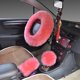 thumbnail image 1 of 38 cm (rosa) 3 piezas cubierta de volante difusa, cubierta de rueda mullida cálida de lana de invierno, accesorios interiores de automóvil antideslizantes cálidos de engrosamiento universal, 1 of 4