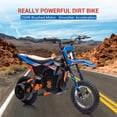 thumbnail image 3 of CazToi 24V 250W MotorKids 13.6 Mph Ride On Motorcycle with Disc Brake, 3 of 7