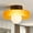 orange color, variant on Mid-Century Modern Semi Flush Mount Ceiling Light, Kitchen Ceiling Light Fixture with Glass Shade,Vintage Close to Ceiling Lamp for Entryway Hallway Bathroom