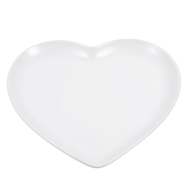 Dessert Tray Ceramic Heart Shape for Food Serving 1Pcs Ceramic Tray