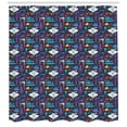 thumbnail image 3 of Ambesonne Octopus Shower Curtain, Exotic Aquatic Cartoon, 69"Wx84"L, Multicolor, 3 of 3