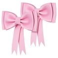 thumbnail image 1 of BALAHAPY 2Ud Adornos Para Pasteles Con Gran Lazo Rosa De Eva Para Fiestas Y Celebraciones, 1 of 7
