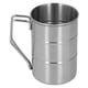 thumbnail image 3 of Taza de café de acero inoxidable Jarra de cerveza de acero inoxidable de gran capacidad con asa para restaurante en casa, 3 of 10