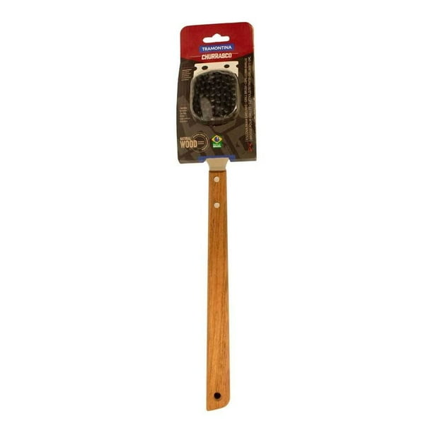 Cepillo para Parrilla Tramontina 41 cm Cerdas de Acero Mango de Madera