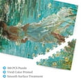 thumbnail image 3 of 500 pcs Beautiful Woman By The Lake 500 Piece Wooden Puzzles,Stunningly Vibrant Colors,Unique And Beautiful Design,Classic Oil Painting Style Beautiful Woman By The Lake Puzzle,For Puzzle Lovers, 3 of 6