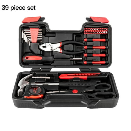 

39pcs Mixed Tool Set with case Auto Home Repair Kit Mechanics All Purpose Hand Tools Kit