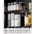 thumbnail image 4 of Yamazaki Home Concealable Spice Rack, Black, Steel, No Assembly, 4 of 7