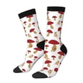 thumbnail image 1 of Balery Red Mushroom Calcetas Largas con Estampado para Hombre y Mujer – Suaves y Transpirables, Talla Única (US 5-11), 1 of 6