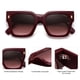 thumbnail image 4 of Gafas de Sol SOJOS Vintage Cuadradas Sobredimensionadas para Mujeres SJ2194, 4 of 5