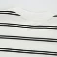thumbnail image 4 of Jalioing Striped T Shirt for Men Cotton Short Sleeve Crew Neck Casual Shirt Summer Classic Breathable Tops, 4 of 9
