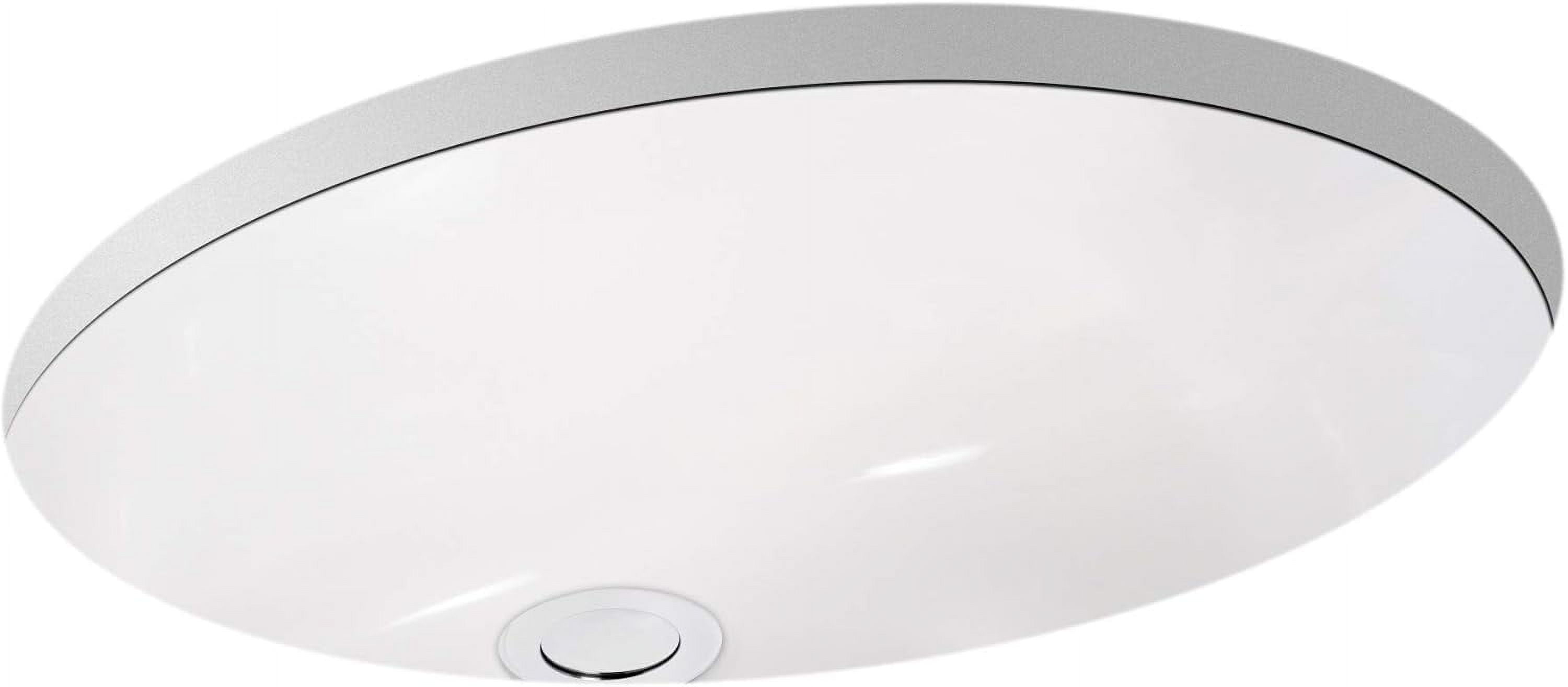 Miseno MNO1714OUBWH 20" Oval Undermount Bathroom Sink - White