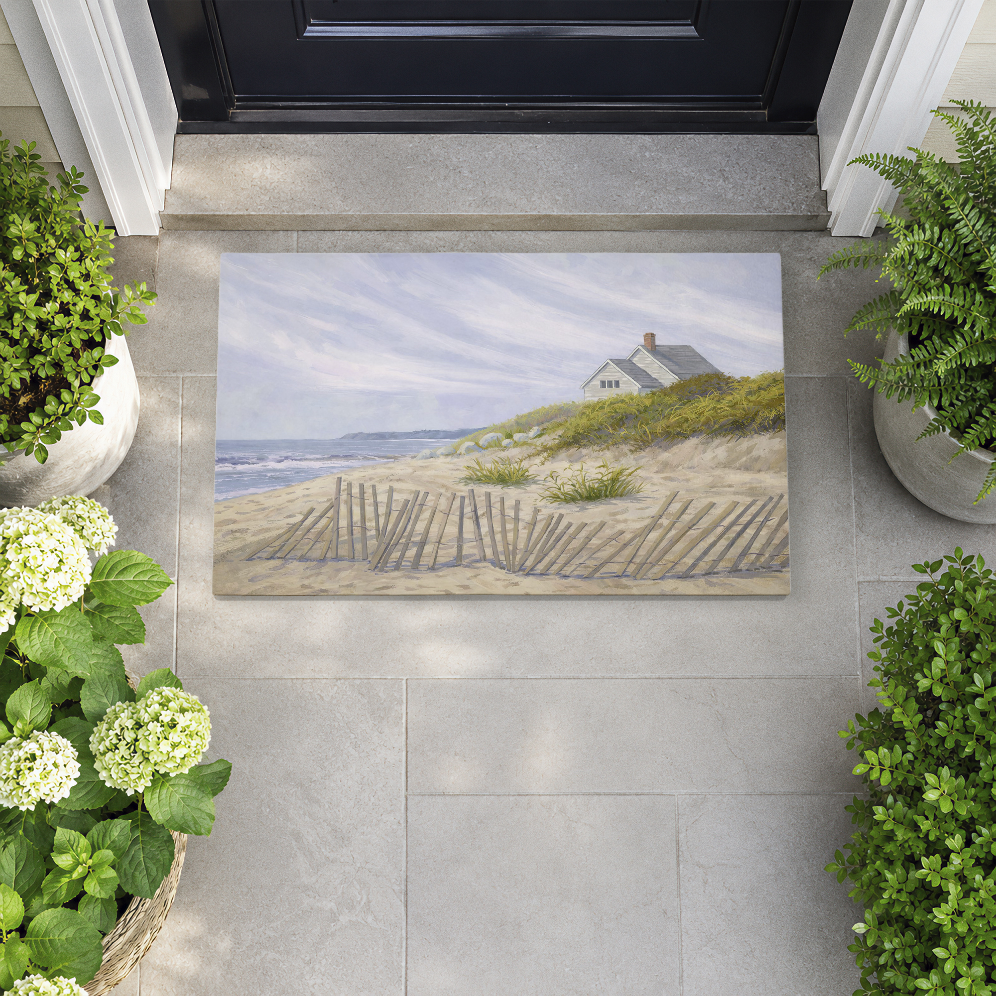 Stupell Industries Windblown Fence By Beach Printed Outdoor Door Floor Mat, design by Ziwei Li