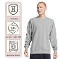 thumbnail image 6 of Unisex Eco Premium Blend Ring-Spun Crewneck Sweatshirt, 57/43 Cotton/Polyester Long Sleeve Winter Sweater (J.Navy , XL), 6 of 8