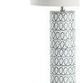 thumbnail image 7 of JONATHAN Y Loop 28.75" Ceramic Modern Column LED Table Lamp, Blue/White, JYL6614A, 7 of 7