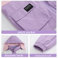 thumbnail image 6 of URMAGIC URMAGIC 3-13Y Child Girls Fleece Jacket Windbreaker 2-in-1 Colorblock Outdoor Jakcet, 6 of 12