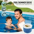 thumbnail image 3 of HeeHom Pool Skimmer Socks for Skimmer Basket Clean - Ultra Fine Mesh Filter Socks for Inground & Above Ground Pools - Fits Skimmer Baskets to Catch Leaves/Debris/Hair, 3 of 7