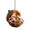 thumbnail image 2 of BotaniNest Animals Animal Hut – Warm Animal Decorative 2D Acrylic Animal Figurines Suitable For Home And Parties, 2 of 4