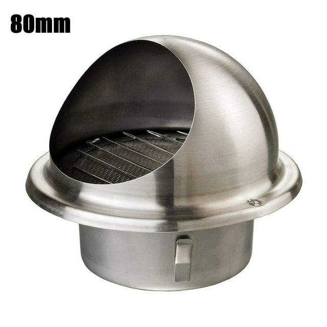 Greenne Extracteur Mural Rond en Acier Inoxydable Brossé pour Taureau
