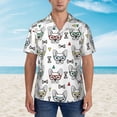 thumbnail image 4 of Haiem Cute French Bulldog Printed Hawaiian Shirt for Men - Men’s Casual Beach Summer Shirts - Stretch Fabric with Modern Fit-XX-Large, 4 of 9