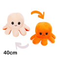 thumbnail image 1 of Muñeco de peluche de pulpo Reversible de 30/40cm con dibujos animados rellenos de patrón de doble cara, 1 of 4