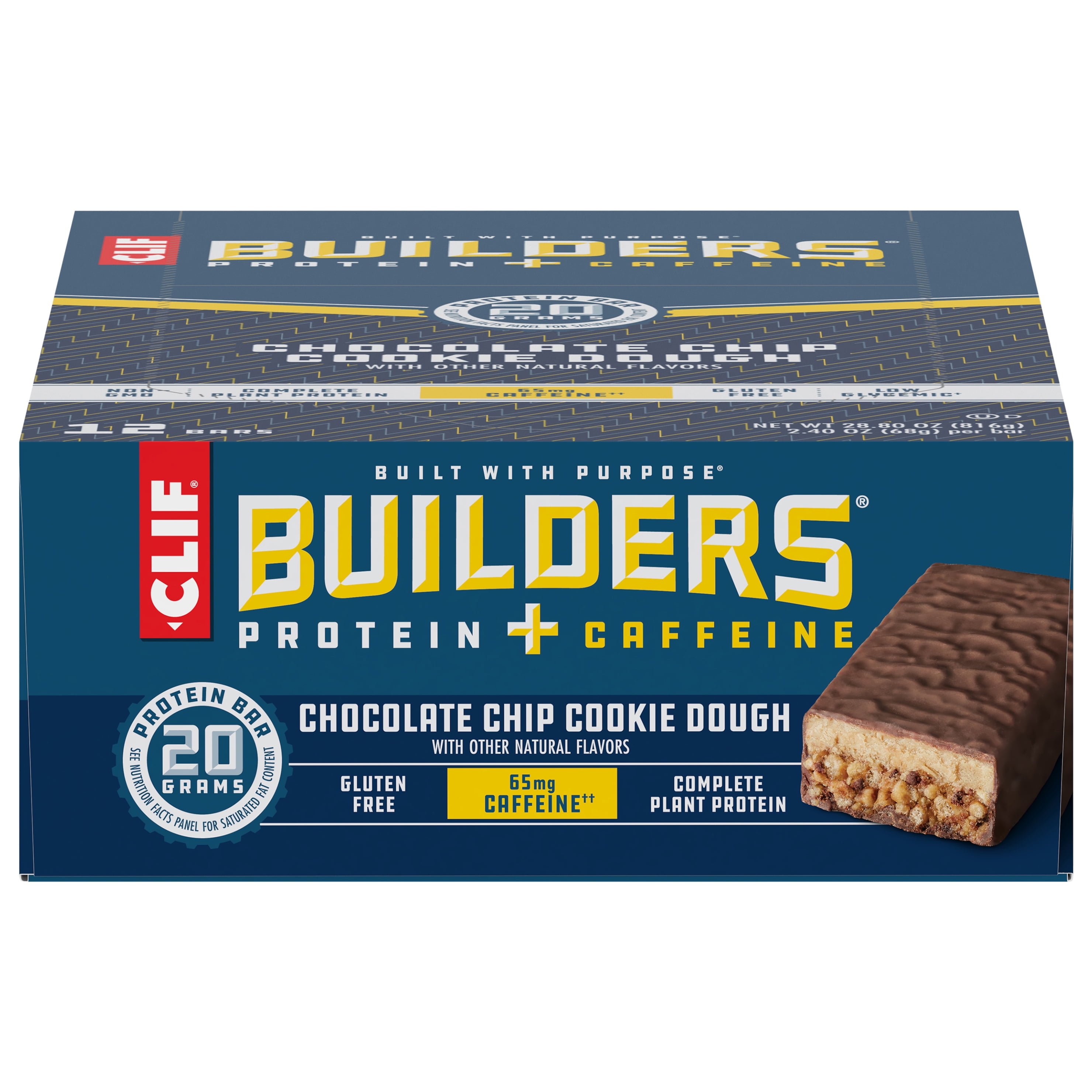 Builders Chocolate Chip Cookie Dough Protein Bar 12 - 2.40 oz Bars