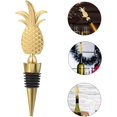 thumbnail image 2 of 2 Piezas Tapón de Vino de Navidad Tapón de Botella de Fiesta de Piña Dorada Tapón de Vino Tapón de Vino Tapón de Vino Regalos para Decoración de Boda Decoración de Navidad. Afortunado Sencillez, 2 of 5