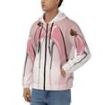 thumbnail image 3 of Goofa High Heel Shoes Butterfly Pattern Mens Full-zip Hoodie, Zip-up Pullover Hooded Sweatshirt, Kangaroo Pocket Hoodie Ideal for Daily Wear, Travel, and Home-X-Large, 3 of 5