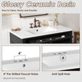 thumbnail image 6 of Bellemave 36" Bathroom Vanity with Single Sink Combo Set, Modern Wood Undermount Bathroom Sink Cabinet with 2 Drawers and a Tip-Out Drawer, Freestanding Bathroom Vanities（Black）, 6 of 9