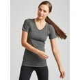 thumbnail image 4 of Kalon Women 4-Pack V-Neck T-Shirt Base Layer, 4 of 6